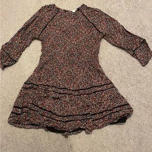 American Eagle printed tiered minidress